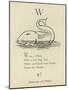 The Letter W-Edward Lear-Mounted Giclee Print