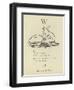 The Letter W-Edward Lear-Framed Giclee Print