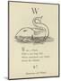 The Letter W-Edward Lear-Mounted Giclee Print