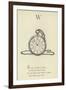 The Letter W-Edward Lear-Framed Giclee Print