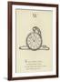 The Letter W-Edward Lear-Framed Giclee Print