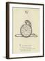 The Letter W-Edward Lear-Framed Giclee Print