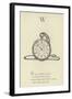 The Letter W-Edward Lear-Framed Giclee Print