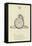 The Letter W-Edward Lear-Framed Stretched Canvas