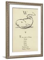 The Letter W-Edward Lear-Framed Giclee Print