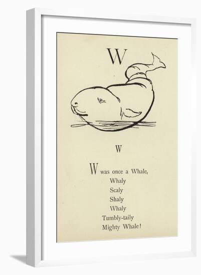 The Letter W-Edward Lear-Framed Giclee Print