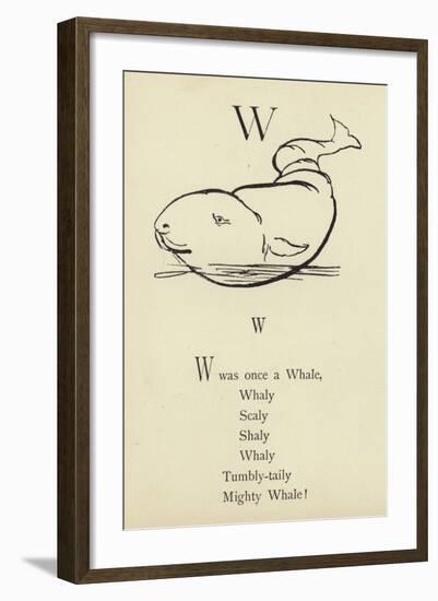 The Letter W-Edward Lear-Framed Giclee Print