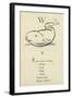 The Letter W-Edward Lear-Framed Giclee Print