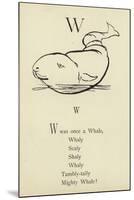 The Letter W-Edward Lear-Mounted Giclee Print