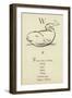 The Letter W-Edward Lear-Framed Giclee Print