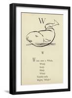 The Letter W-Edward Lear-Framed Giclee Print