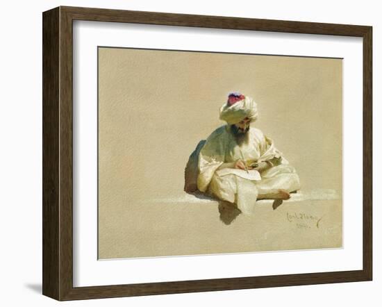 The Letter Writer, 1891-Carl Haag-Framed Giclee Print