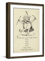 The Letter X-Edward Lear-Framed Giclee Print