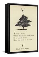 The Letter Y-Edward Lear-Framed Stretched Canvas