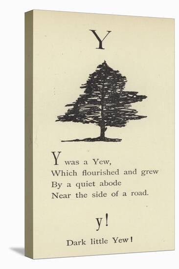 The Letter Y-Edward Lear-Stretched Canvas