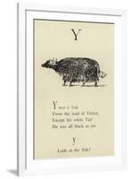 The Letter Y-Edward Lear-Framed Giclee Print