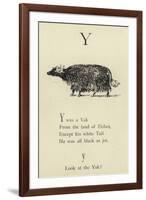 The Letter Y-Edward Lear-Framed Giclee Print