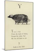 The Letter Y-Edward Lear-Mounted Giclee Print