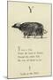 The Letter Y-Edward Lear-Mounted Giclee Print