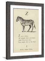 The Letter Z-Edward Lear-Framed Giclee Print