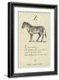 The Letter Z-Edward Lear-Framed Giclee Print