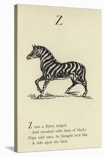 The Letter Z-Edward Lear-Stretched Canvas