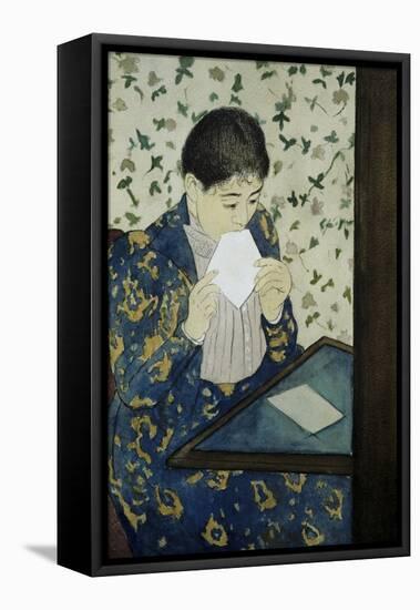The Letter-Mary Cassatt-Framed Stretched Canvas