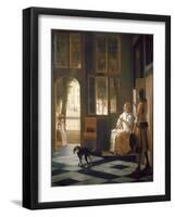 The Letter-Pieter de Hooch-Framed Giclee Print