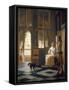 The Letter-Pieter de Hooch-Framed Stretched Canvas