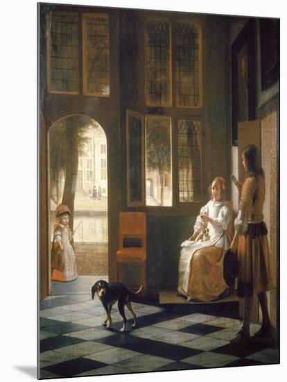 The Letter-Pieter de Hooch-Mounted Giclee Print