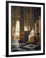 The Letter-Pieter de Hooch-Framed Giclee Print