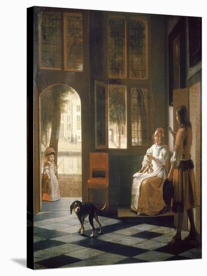 The Letter-Pieter de Hooch-Stretched Canvas