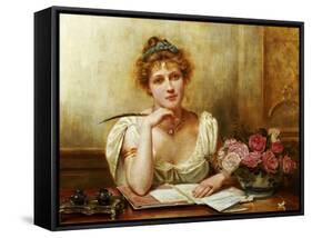 The Letter-George Goodwin Kilburne-Framed Stretched Canvas