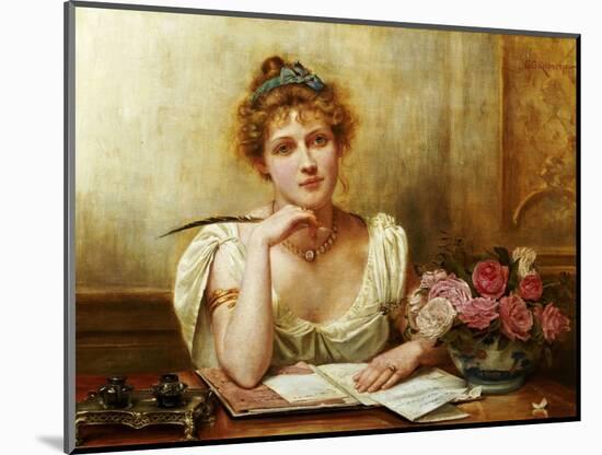 The Letter-George Goodwin Kilburne-Mounted Giclee Print