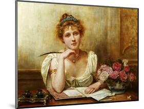 The Letter-George Goodwin Kilburne-Mounted Giclee Print