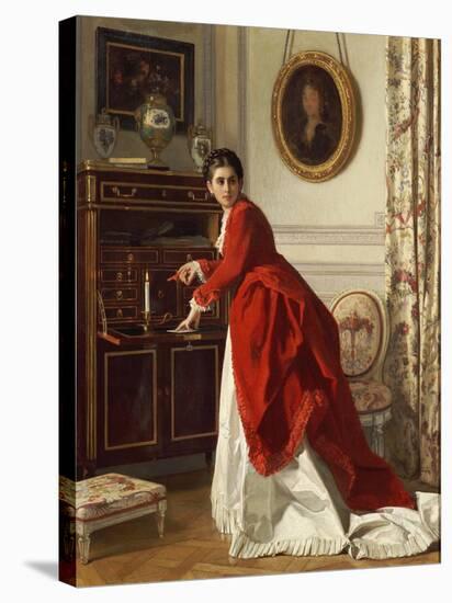 The Letter-Charles Baugniet-Stretched Canvas