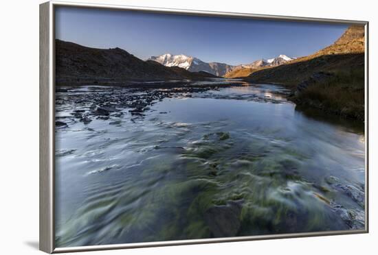 The Levanne Mountains at Sunrise, Gran Paradiso National Park, Alpi Graie (Graian Alps), Italy-Roberto Moiola-Framed Photographic Print