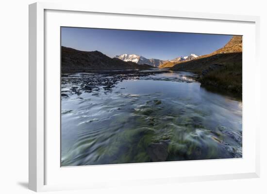 The Levanne Mountains at Sunrise, Gran Paradiso National Park, Alpi Graie (Graian Alps), Italy-Roberto Moiola-Framed Photographic Print