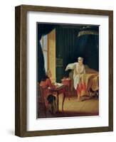 The Levee of Voltaire at Ferney, after 1759-Jean Huber-Framed Giclee Print