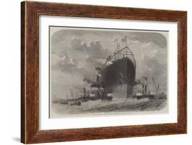 The Leviathan Towed to Her Moorings Off Deptford-Edwin Weedon-Framed Giclee Print