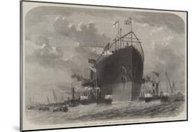 The Leviathan Towed to Her Moorings Off Deptford-Edwin Weedon-Mounted Giclee Print