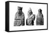 The Lewis Chessmen, (Norwegian), C1150-C1200-null-Framed Stretched Canvas