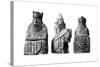 The Lewis Chessmen, (Norwegian), C1150-C1200-null-Stretched Canvas
