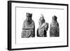 The Lewis Chessmen, (Norwegian), C1150-C1200-null-Framed Giclee Print