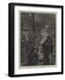 The Leycett Colliery Disaster, Friends of the Miners Waiting at the Pit Mouth-null-Framed Giclee Print