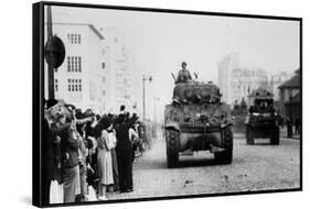 The Liberation of Paris, August 1944-null-Framed Stretched Canvas