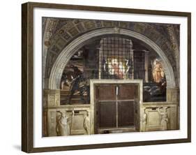 The Liberation of Saint Peter, Stanza Di Eliodoro, 1514-Raphael-Framed Giclee Print