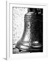 The Liberty Bell, Philadelphia, Pennsylvania, United States, Black and White Photography-Philippe Hugonnard-Framed Photographic Print