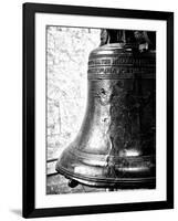 The Liberty Bell, Philadelphia, Pennsylvania, United States, Black and White Photography-Philippe Hugonnard-Framed Photographic Print