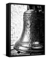 The Liberty Bell, Philadelphia, Pennsylvania, United States, Black and White Photography-Philippe Hugonnard-Framed Stretched Canvas